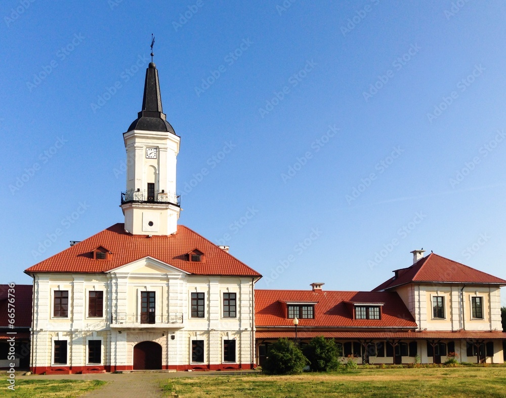 town city hall in eastern europe