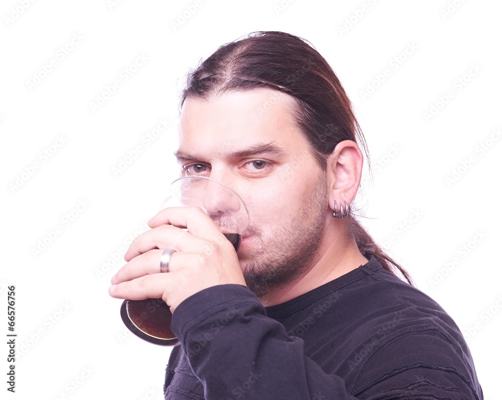 Dude drinking beer Dude drinking beer