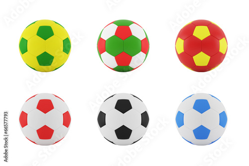 Colorful Football  Color From Flag Color 