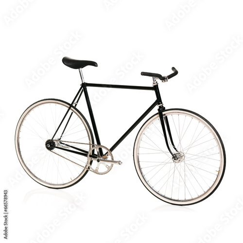 Stylish bicycle isolated on white