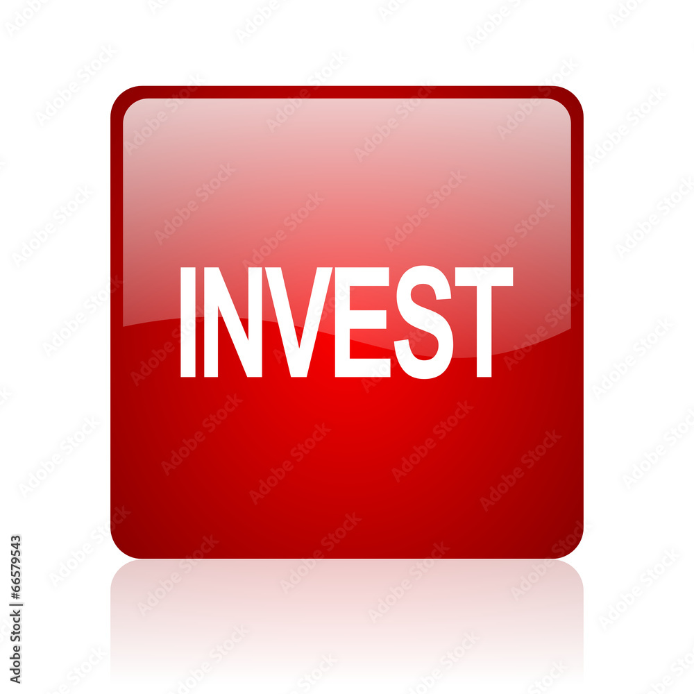 invest computer icon on white background invest computer icon on white background