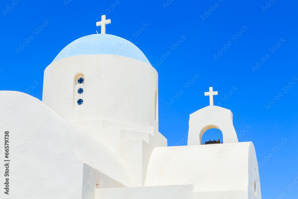 Chapel on a shore in Greece