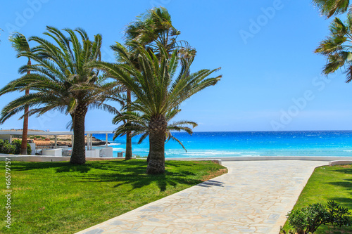 A view of a park near Nissi Beach in Aiya Napa, Cyprus © Marcin Krzyzak