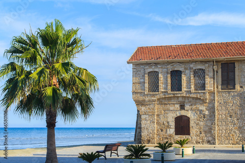 Medieval castle in Larnaca,Cyprus photo