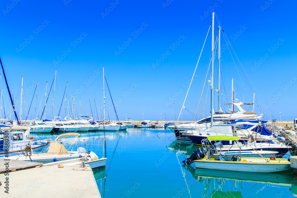 Boats in a Latsi port, Polis, Cyprus