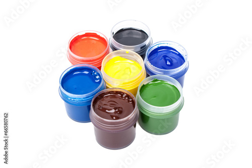 Jars with gouache