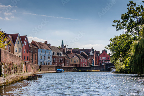 Obraz na plátne River Wensum - Norwich Daytime