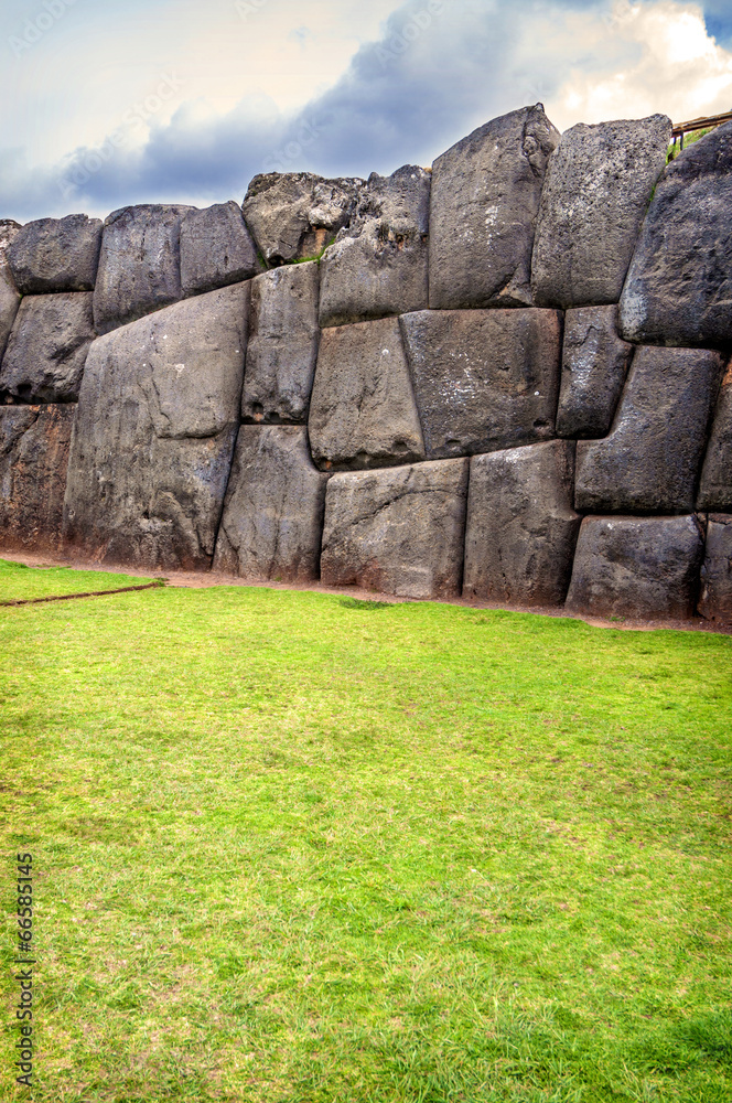 Walls of Sacsayhuaman Fortress, in Cusco, Peru Walls of Sacsayhuaman Fortress, in Cusco, Peru