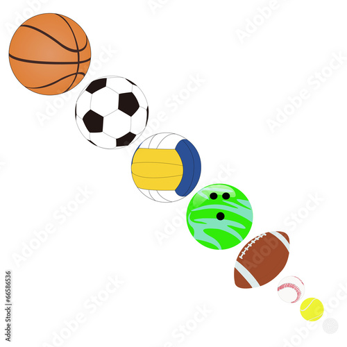 Sports balls set