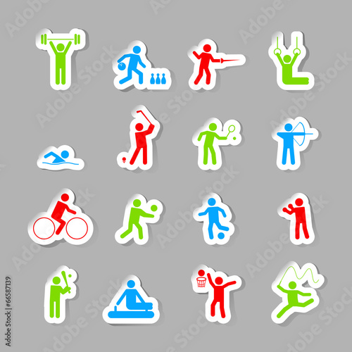 Sport icons set