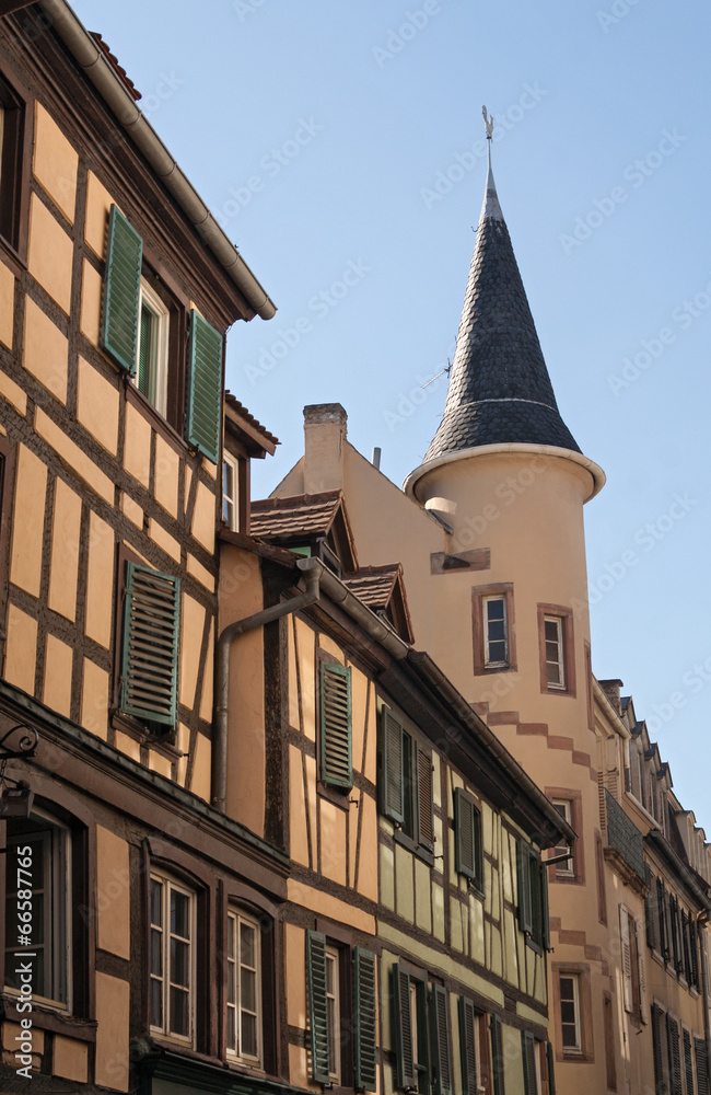 Häuserzeile in der Altstadt von Straßburg