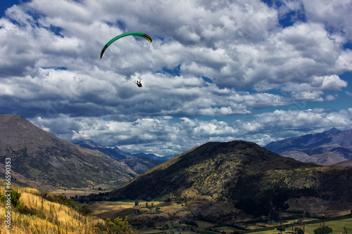 Paragliding above Arrowtown NZ