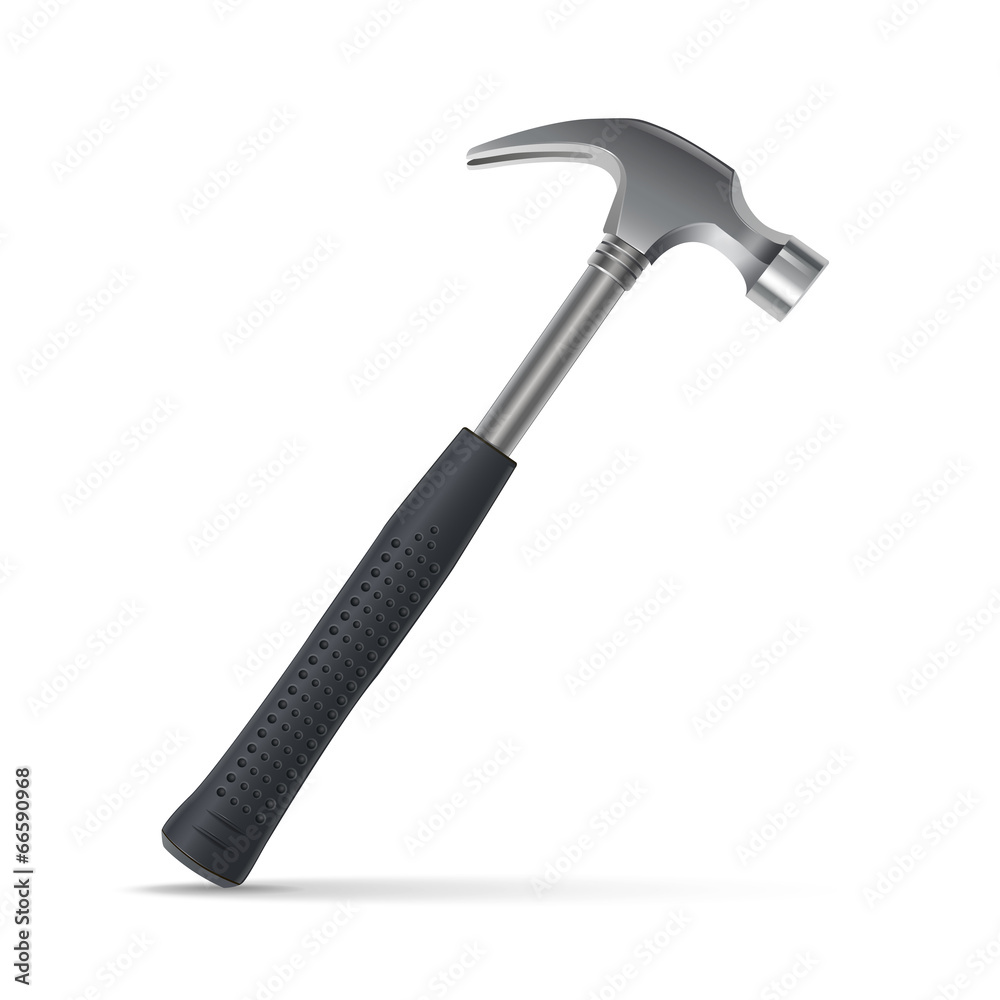 Iron hammer isolated on a white background Iron hammer isolated on a white background