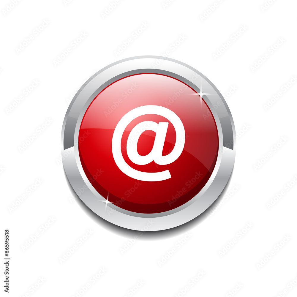 AT Circular Vector Red Web Icon Button AT Circular Vector Red Web Icon Button