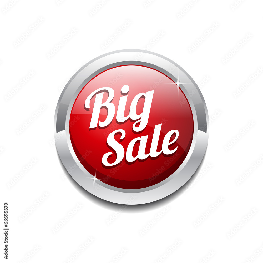 Big Sale Glossy Shiny Circular Vector Button Big Sale Glossy Shiny Circular Vector Button