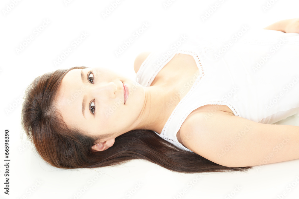 Obraz premium くつろぐ女性