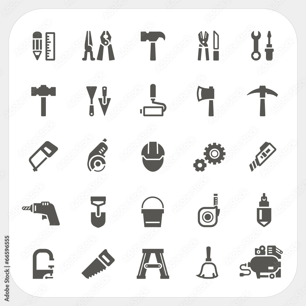 Tool icons set Tool icons set