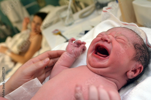 Pregnancy - Newborn baby photo