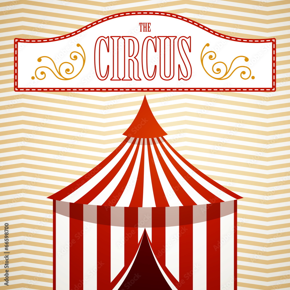 Vector Illustration of a Circus Background Vector Illustration of a Circus Background