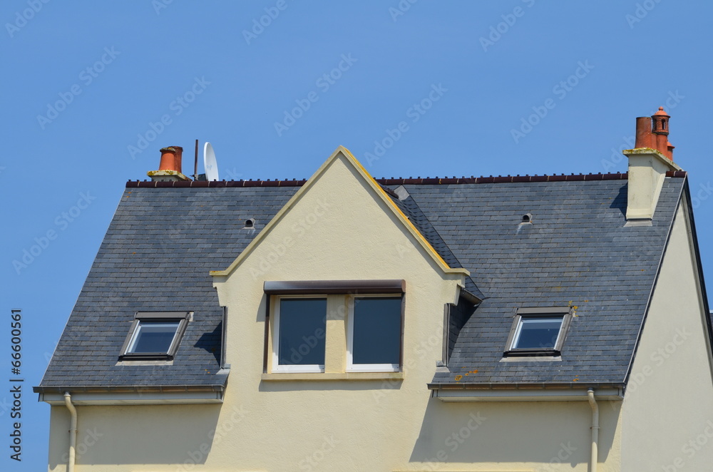 Obraz premium Toit d'une maison