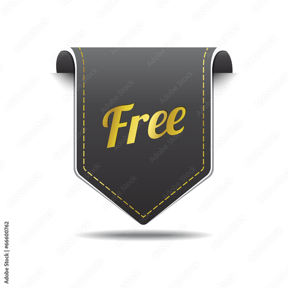 Free Product Gold Black Label Icon Vector Design Free Product Gold Black Label Icon Vector Design