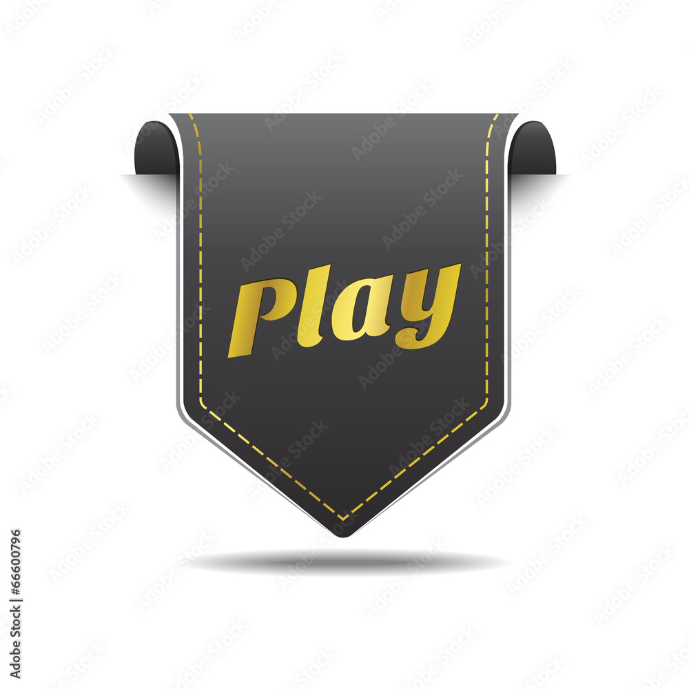 Play Gold Black Label Icon Vector Design Play Gold Black Label Icon Vector Design