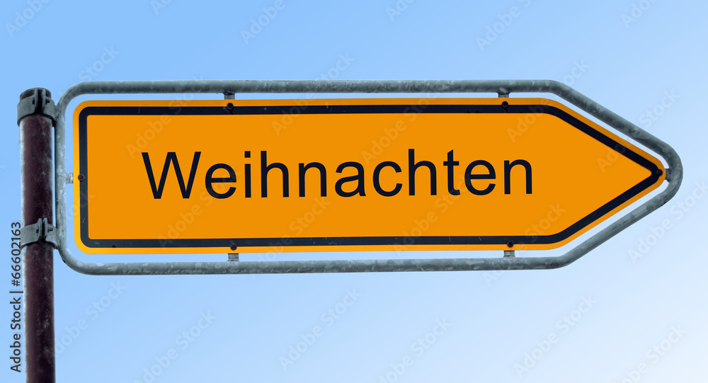 Strassenschild 6 - Weihnachten