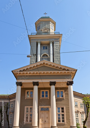 Wooden Lutheran Church of Jesus (1822) in Riga, Latvia