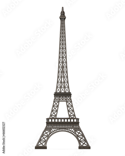 Fototapeta Naklejka Na Ścianę i Meble -  Eiffel Tower Isolated