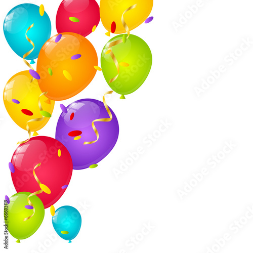 Color balloons background for Your design