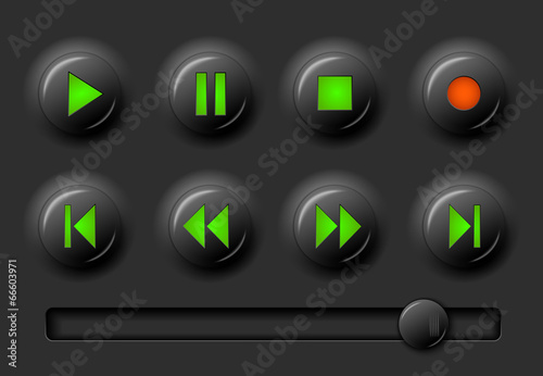 media player buttons