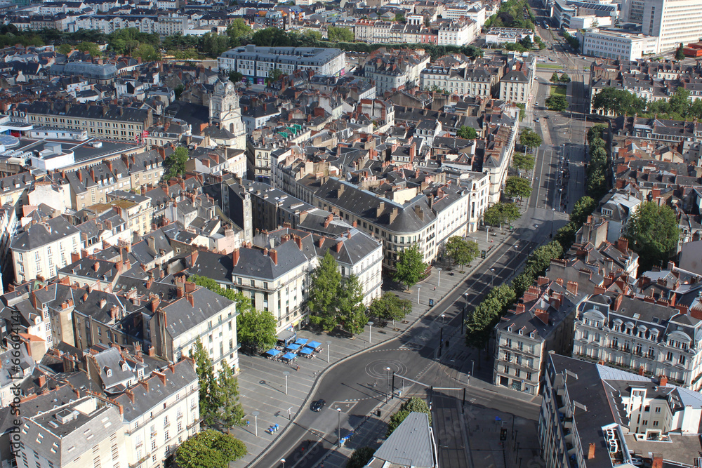 France / Nantes vu de la Tour de Bretagne 
