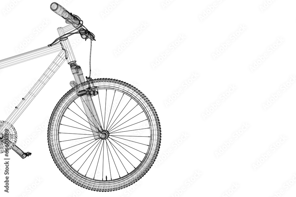 Naklejka premium Mountain Bicycle