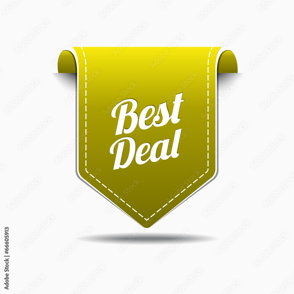 Best Deal Yellow Label Icon Vector Design Best Deal Yellow Label Icon Vector Design