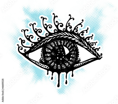 Abstract eye, symbol protection, wisdom, healing & strength