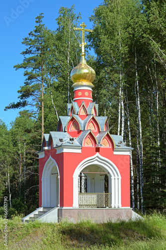 Chapel at the source of Moscow River, Russia photo