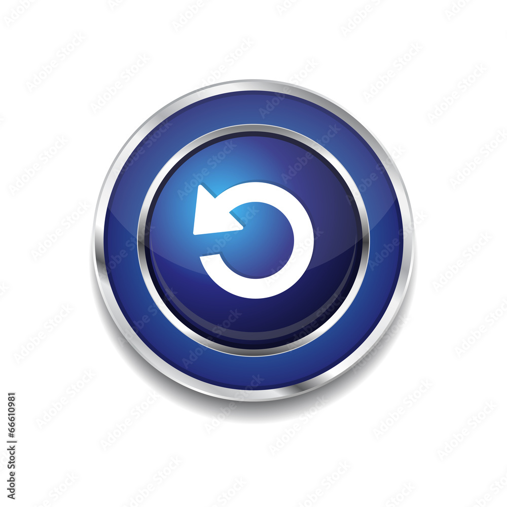 Reset Circular Vector Blue Web Icon Button Reset Circular Vector Blue Web Icon Button