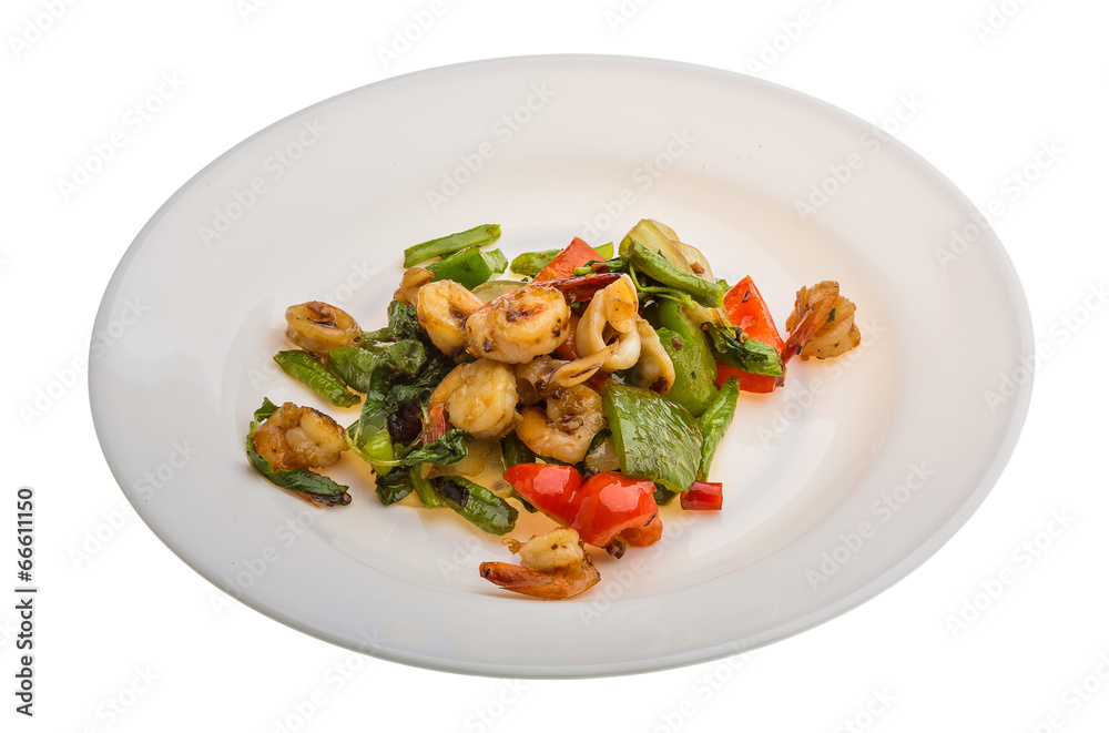 Seafood with vegetables Seafood with vegetables