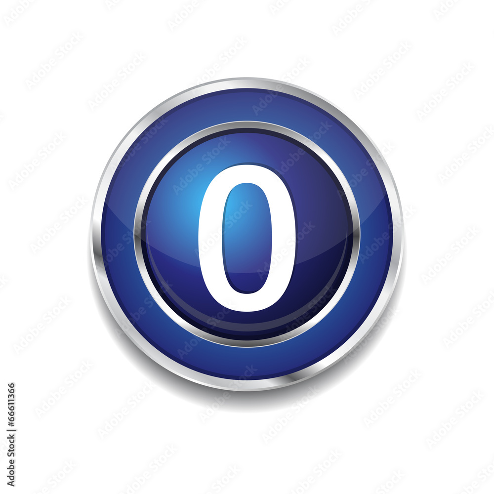0 Number Circular Vector Blue Web Icon Button 0 Number Circular Vector Blue Web Icon Button