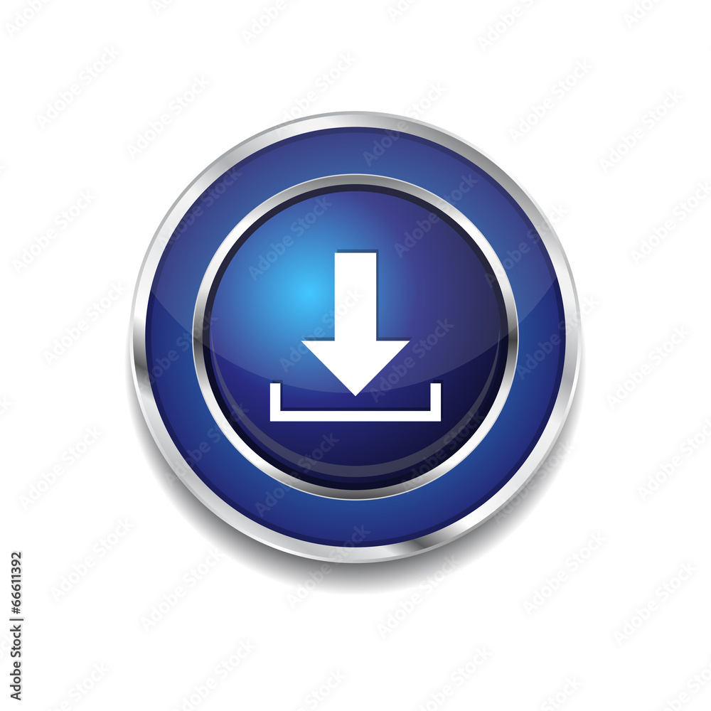 Download Circular Vector Blue Web Icon Button Download Circular Vector Blue Web Icon Button