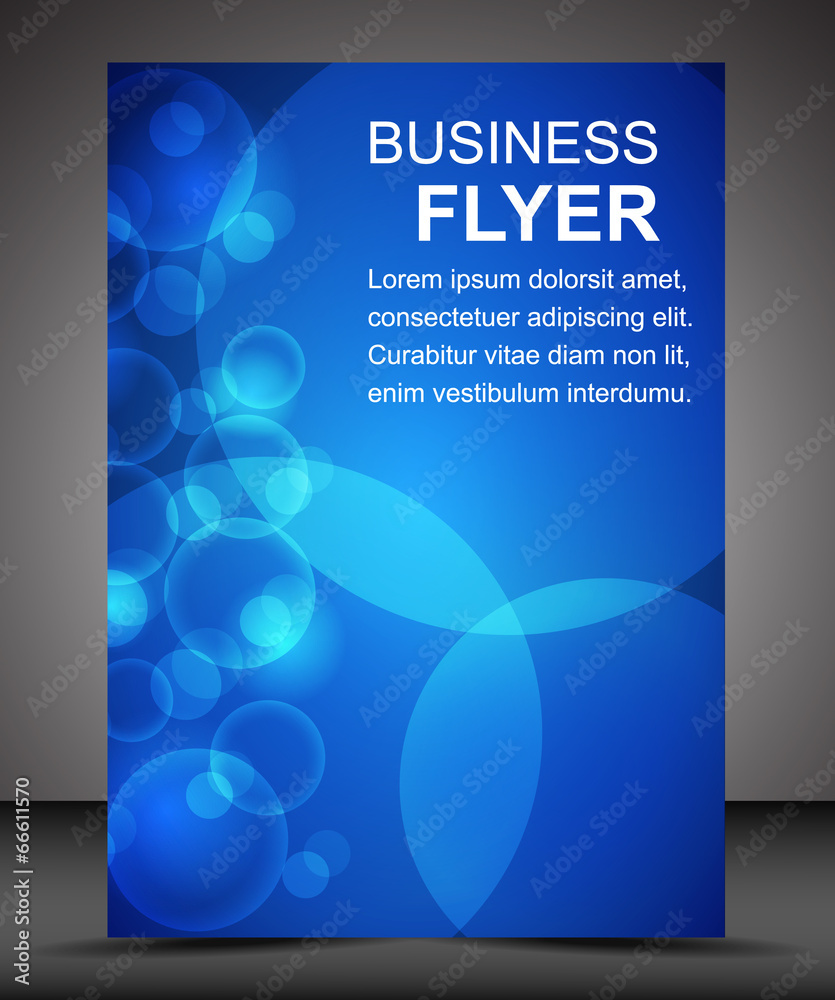 Business flyer template or corporate banner, brochure