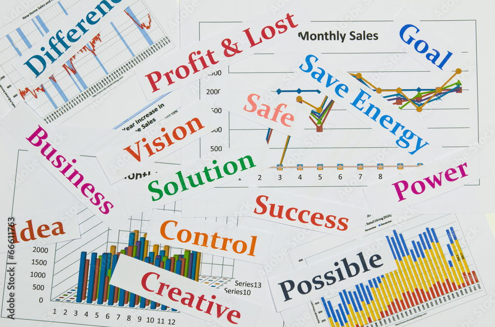 business charts and graphs with world business charts and graphs with world