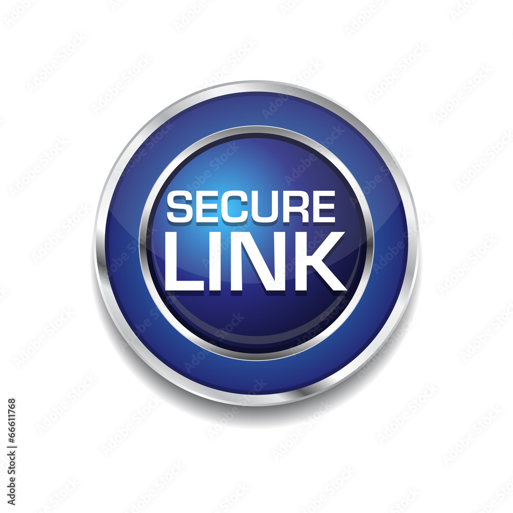 Secure Link Glossy Shiny Circular Vector Button Secure Link Glossy Shiny Circular Vector Button