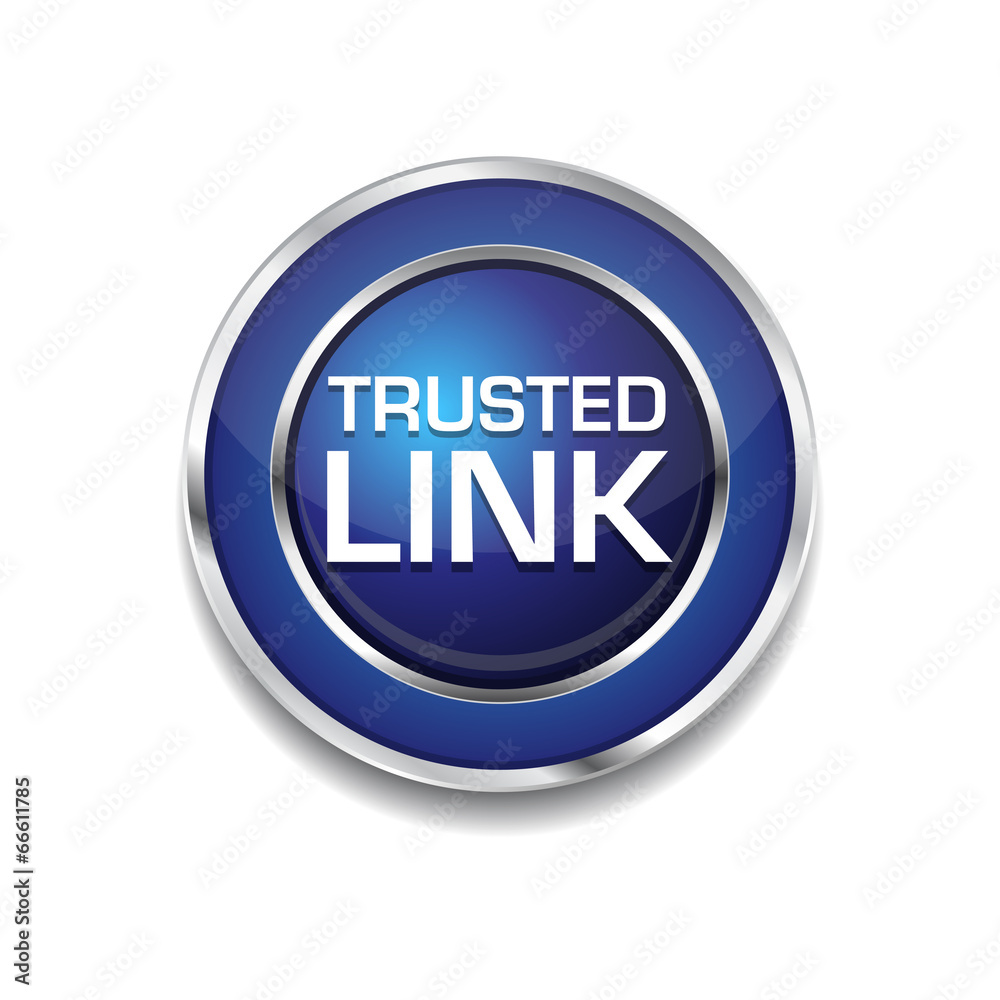 Trusted Link Glossy Shiny Circular Vector Button Trusted Link Glossy Shiny Circular Vector Button