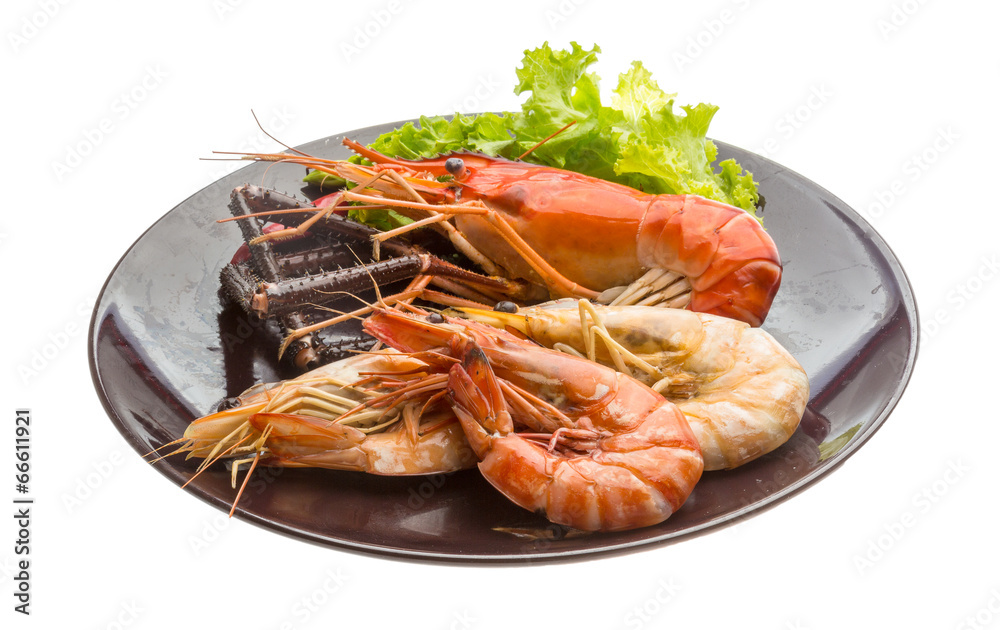 Giant Freshwater Prawn and king prawns Giant Freshwater Prawn and king prawns