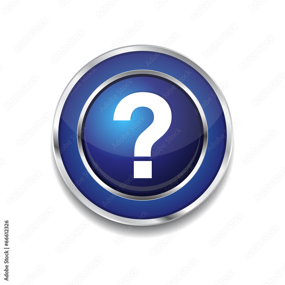 Help Circular Vector Blue Web Icon Button Help Circular Vector Blue Web Icon Button
