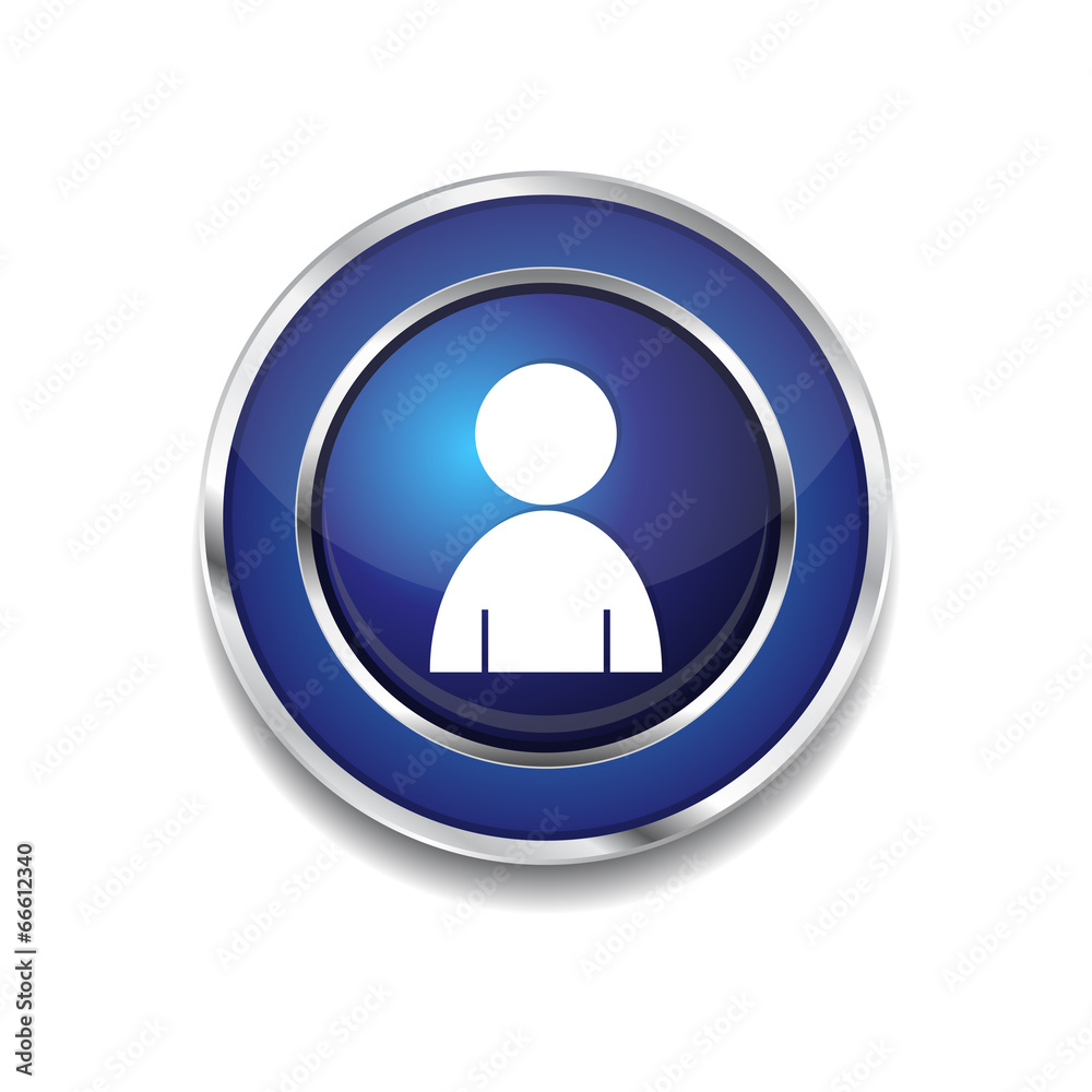 User Circular Vector Blue Web Icon Button User Circular Vector Blue Web Icon Button