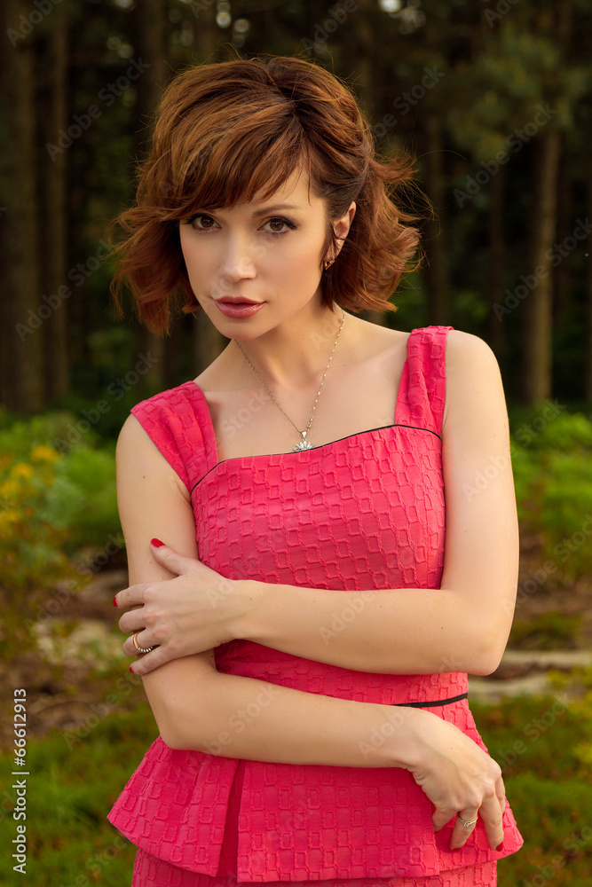Portrait of beautiful woman