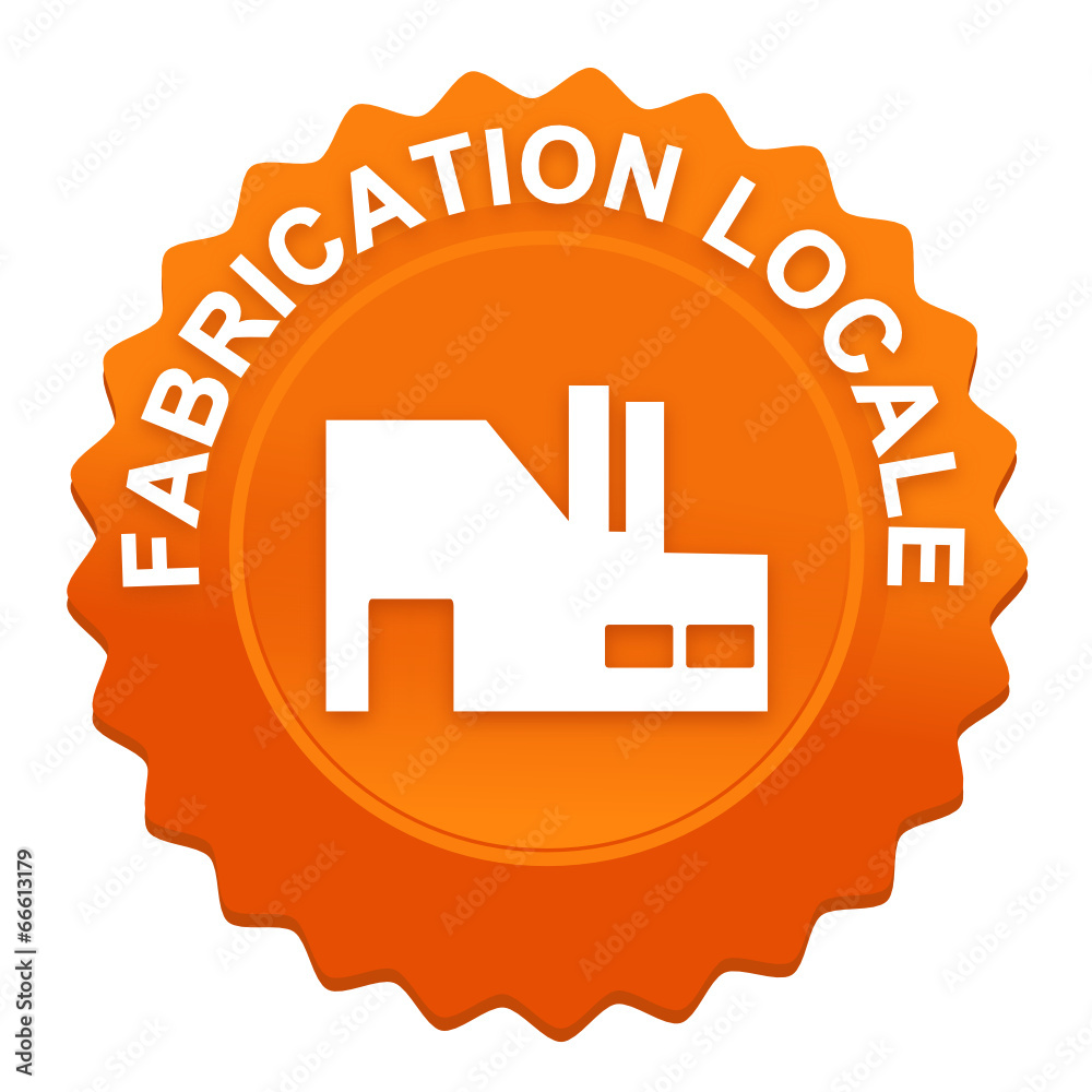 fabrication locale sur bouton web denté orange fabrication locale sur bouton web denté orange