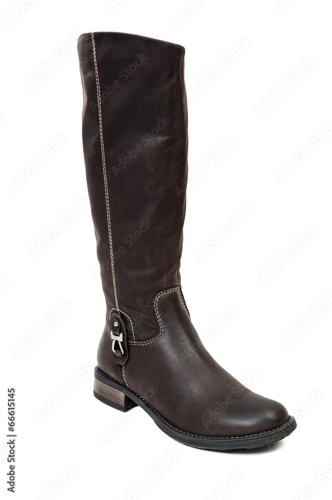 Low heel leather boots for women. Low heel leather boots for women.